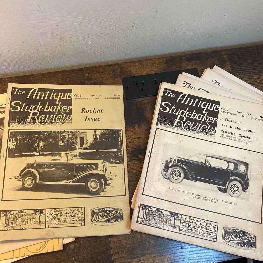 The Antique‎ Studebaker Review 12 Issues Lot 1972-1982 Vtg Classic Cars Ephemera